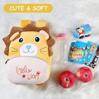 Petit sac à dos standard en peluche douce pour enfants de 2 à 5 ans pour bébés, garçons et filles