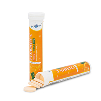 Biocaro Supplément Booster Immunitaire Saveur Personnalisée Vitamine C avec Zinc Comprimé Effervescent 1000mg Marque Privée