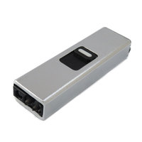 Briquet électrique rechargeable de plasma d'arc portatif de mode de concepteur de luxe de KY avec la lampe de poche