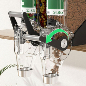 New Arrival Custom Wall Mount Thiết kế trọng lực Lớn Thùng số lượng lớn thực phẩm Dispenser cho hiển thị chỉ - Product Image 3