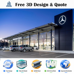 Edificio per Concessionaria Auto in Struttura d'Acciaio con Design Esterno Premium per Sala Esposizioni Auto e Costruzione di Centro Servizi - Product Image 3
