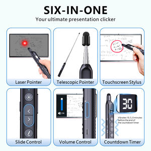 Pointeurs laser RF 2,<span class=keywords><strong>4</strong></span> GHz Norwii, télécommande Bluetooth professionnelle, présentateurs sans fil rechargeables avec stylo d'écriture - Product Image 2