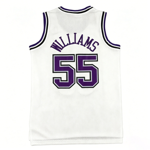 Maillot cousu Jason Williams pour hommes 2026 # Maillot de basket-ball rétro décontracté 55 Mike Bibby Chris Webber Peja Stojakovic - Product Image 3