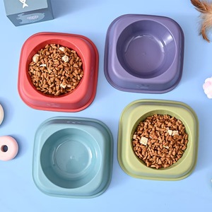 Cuenco cuadrado creativo de color sólido para mascotas, cuenco de PP para gatos, cuenco para perros, cuenco para comida de gatos, cuenco para agua, utensilio para comida de gatos y perros - Product Image 3