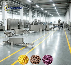 Machine de production de flocons de maïs <span class=keywords><strong>sans</strong></span> <span class=keywords><strong>gluten</strong></span> longue durée, ligne de traitement de flocons de maïs, extrudeuse d'anneaux de maïs - Product Image 2