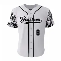 Best Selling Camo Team Softball Jersey Best Selling Hoge Kwaliteit Baseball Jersey Custom