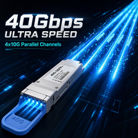 Transceiver Optique 40G QSFP+ LR4 1310nm CWDM4 10km Monomode Module LC pour Réseau Central d'Entreprise et Accès Métropolitain