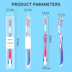 <span class=keywords><strong>Cepillo</strong></span> <span class=keywords><strong>de</strong></span> <span class=keywords><strong>Dientes</strong></span> Manual Económico con Cerdas Suaves <span class=keywords><strong>de</strong></span> Nailon y Mango Ergonómico <span class=keywords><strong>de</strong></span> PP y TPR para Viajes, Hogar y Hoteles - Product Image 3