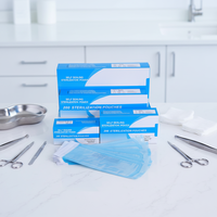 Fournitures pour ongles en gros, 200 pièces/boîte, sachets de stérilisation auto-scellants en PE écologiques, sachets autoclavables jetables pour outils à ongles