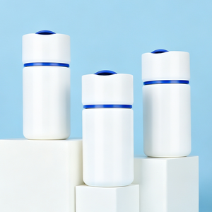 Envase Redondo de HDPE para Suplementos, con Tapa de Rosca, Logotipo Personalizado, para Suplementos Dietéticos - Product Image 1