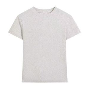 Top adelgazante ajustado corto de verano con cuello redondo de estilo francés de manga corta para mujer - Product Image 6