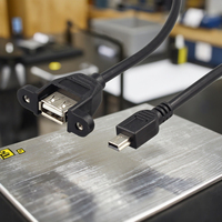 Benutzer definierte hochwertige 50cm Mini-USB-Stecker Typ USB 2.0 Buchse Verlängerung kabel Schrauben Flach 3m Handy USB-Kabel