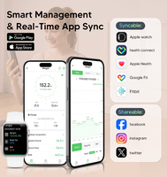 Nouvelle Balance Connectée Numérique d'Analyse Corporelle avec Grand Écran LED, 4 Électrodes et Contrôle Bluetooth – Mode Application Électronique pour Salle de Bain
