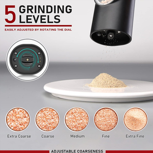 <span class=keywords><strong>Moulin</strong></span> à <span class=keywords><strong>poivre</strong></span> automatique noir à gravité pour la cuisine <span class=keywords><strong>Moulin</strong></span> à <span class=keywords><strong>poivre</strong></span> et <span class=keywords><strong>sel</strong></span> électrique rechargeable USB - Product Image 3