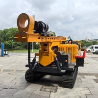 Fournisseur de machines de forage de type APCOM Track Type PV Pile Auger Driver Drilling Rig pour l'Arabie Saoudite