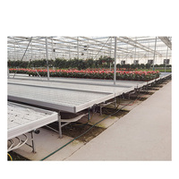 Grands systèmes de serres hydroponiques Banc de pépinière Abri en plastique avec ABS et table de circulation pour l'agriculture