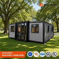 BlocNEST Maison de luxe extensible, bungalow modulaire en acier préfabriqué, villa préfabriquée 2 chambres pour la vie de famille