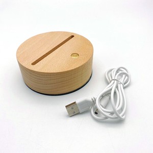 OEM/ODM Nhà Phòng ngủ trang trí <span class=keywords><strong>LED</strong></span> ánh sáng ban đêm cơ thể bằng gỗ <span class=keywords><strong>Acrylic</strong></span> sáng cơ sở nhà máy số lượng nhỏ tùy biến vít - Product Image 5