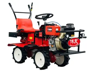 Factory hot sale multifunction crawler tractor 406cc tractor ride on cultivator rotary tiller From China