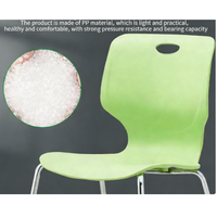 Chaises de restaurant au design moderne, chaises de salle à manger en plastique empilables pour l'extérieur, pour usage scolaire