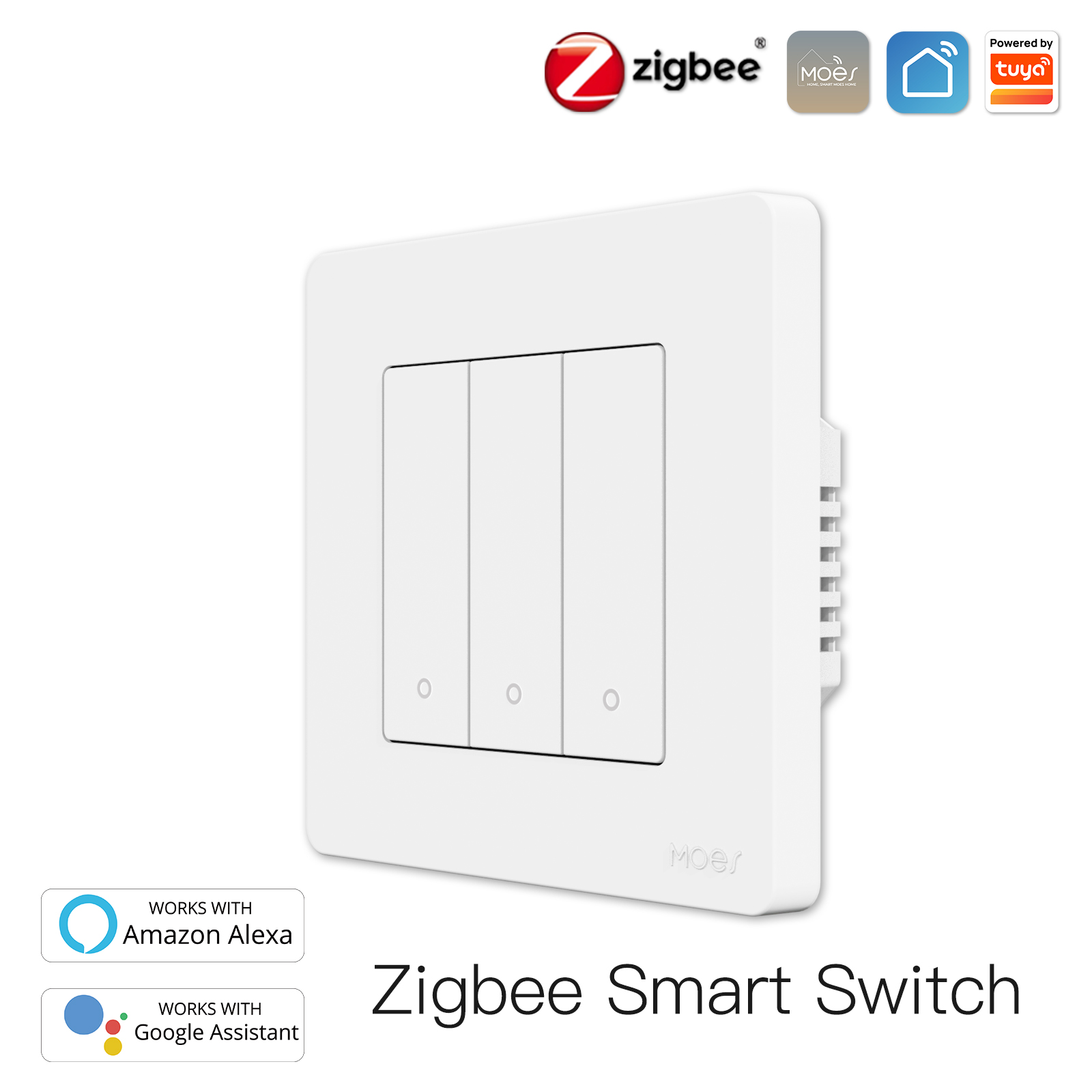 Zigbee bianco 3gang