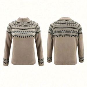Suéter de Punto Personalizado de Moda para Mujer, Cuello Alto, Manga Larga - Product Image 4