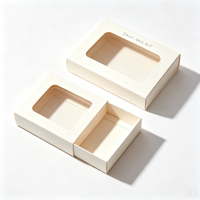 Boîte à ongles personnalisée gaufrée avec fenêtre, pliable, écologique, en papier rigide recyclé, auto-érectible, avec insert pour nail art