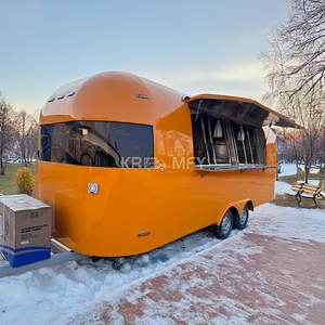 Mobile Crepe Carts Foodtruck Trailers Concession Trailer Fully Equipped Street Truck Container Fast Food Caravan Ice Cream Cart - Product Image 1