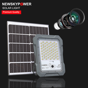 Chất lượng cao giá cả hợp lý LED năng lượng mặt trời nhẹ Lũ lụt tường sáng An ninh nhà ở 1440p Camera HD Video ghi lại cho cửa hàng ngoài trời - Product Image 1