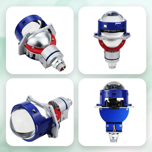 Couleurs personnalisables Universel <span class=keywords><strong>3</strong></span> pouces W50 Bi <span class=keywords><strong>Led</strong></span> Projecteur Lentille Bleu RHD LHD Phares <span class=keywords><strong>LED</strong></span> 6000K - Product Image 3