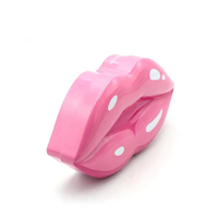 Boîte en métal en forme de lèvres 3D personnalisée, recyclable, en fer blanc, pour cosmétiques, cadeaux, décoration, artisanat, conteneur