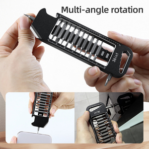 Juego de Destornilladores Magnéticos EDC de Precisión con 36 Puntas de Acero CRV, Empaquetado OEM SURPRISE, Herramienta para Teléfono con Fuente de Alimentación Manual de Aleación de Aluminio - Product Image 3