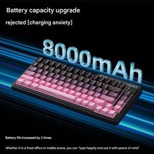 Kzzi คีย์บอร์ดกลไกไร้สาย RGB K75V2ไลท์สามโหมดสำหรับบลูทูธและปะเก็นแบบมีสายคุ้มค่าสีสูงสำหรับเกมออฟฟิศ - Product Image 2