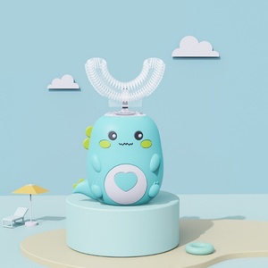 Brosse à dents électrique sonique en silicone en forme de U personnalisée pour enfants, brosse à dents automatique pour enfants - Product Image 2