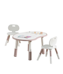 Ensemble bureau et chaise pour enfants écologiques et réglables en hauteur pour étudier une table noire pour la maternelle - Product Image 5