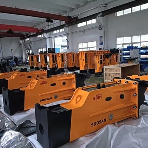 SOOSAN High Quality SB 81 <b>Hydraulic</b> <b>Breaker</b> Box Engine for 18-26 Tons Excavators New Condition 1 Year Warranty Machinery for - Product Image 1