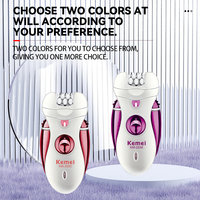 Kemei KM-2530 Rasoir 4-en-1 pour femmes avec tondeuse corps et maillot, et rasoir facial et corporel pour femmes – Vente en gros