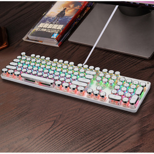 สกายลุง เอชเจเค 920 คีย์บอร์ดแบบมีสาย 104 คีย์ RGB แบ็คไลท์สำหรับเล่นเกมขนาดเต็มป้องกันการโกสต์ติ้ง - Product Image 2