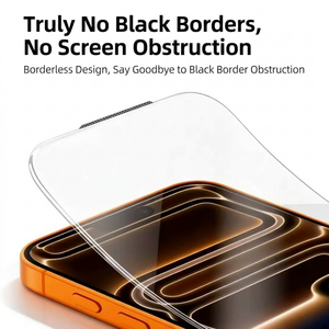 Protection d'écran en verre trempé Premium à bords incurvés en goutte d'eau pour iPhone 17 Pro Max - Film anti-traces de doigts électroplaqué 13HD - Product Image 5