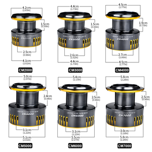 SNEDA nero 3 + 1BB alluminio CNC mulinello da pesca 5.2:1 rapporto per la pesca di acqua salata e esca nei torrenti fiumi laghi - Product Image 6
