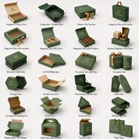 Boîtes d'expédition en carton ondulé rigide, écologiques, de couleur verte, personnalisées en gros, pour l'emballage logistique, avec logo