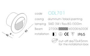 Aluminio IP65 impermeable cuadrado LED exterior empotrado pared luz LED escalera paso Luz - Product Image 4