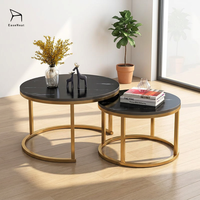 Table de salle à manger ronde pour la maison, structure en acier inoxydable, résistante à l'usure, durable, pour le salon