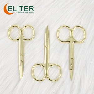 Eliter Venta caliente al por mayor de oro de acero inoxidable cutícula en blanco tijeras para cutículas Rusia tijeras para cutículas Tijeras para uñas - Product Image 6
