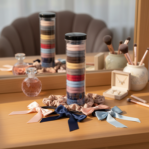 Trending di lusso raso peluche fiocco per capelli dolce accessori per bambini e donne vendita calda all'ingrosso - Product Image 3