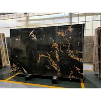 Pierre de luxe morumbo, couleur noir, granit noire, dorée