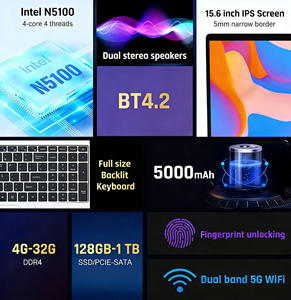 Computer Notebook Portatile Ultra Sottile con RAM da 16GB e 32GB, Schermo da 15,6" Pollici, Laptop per Uso Personale e Domestico - Product Image 2