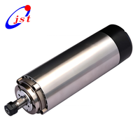 Moteur de broche MTC rond refroidi par air de 1,5 kW avec pince ER11, idéal pour les routeurs CNC, les machines de gravure JGF-F65C-1.5