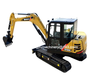 Mini-excavatrice Sany SY60C 6,1 tonnes neuve à 95 %, excavatrice hydraulique sur chenilles avec moteur Yanmar et pouce, faible nombre d'heures - Product Image 1
