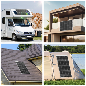 Stock US UE 200W Panneau d'énergie solaire flexible Mono Flexible Panneau solaire voiture bateau maison Charge solaire 12V étanche - Product Image 5